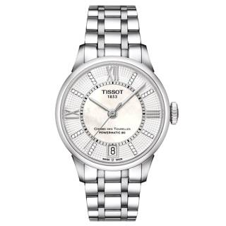 ΡΟΛΟΙ TISSOT T0992071111600 TISSOT Chemin Des Tourelles Diamonds Powermatic 80 Silver Stainless Steel Bracelet