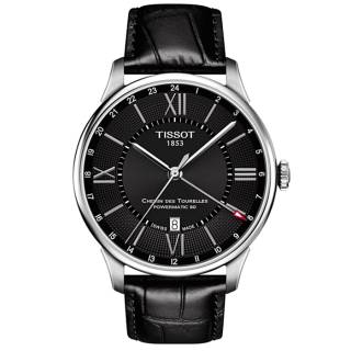 ΡΟΛΟΙ TISSOT T0994291605800 TISSOT T-Classic Chemin Des Tourelles Black Combined Materials Strap