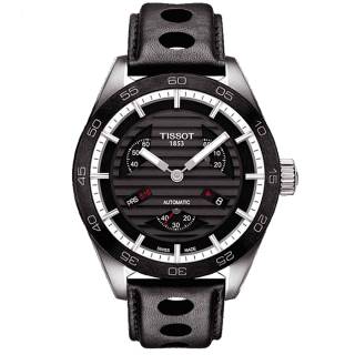 ΡΟΛΟΙ TISSOT T1004281605100  TISSOT T-Sport PRS 516 Chronograph Automatic Black Leather Strap