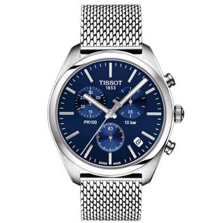 ΡΟΛΟΙ TISSOT T1014171104100 TISSOT T-Classic PR 100 Chronograph Silver Stainless Steel Bracelet