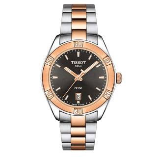 ΡΟΛΟΙ TISSOT T1019102206100  TISSOT PR100  Sport Lady TwoTone Stainless Steel Bracelet