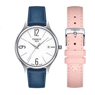 ΡΟΛΟΙ TISSOT  T1032101601700 TISSOT T-Lady Bella Ora Blue Combined Materials Strap