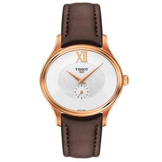 ΡΟΛΟΙ TISSOT T1033103603300  TISSOT T-Lady Bella Ora Brown Leather Strap