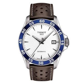 ΡΟΛΟΙ TISSOT T1064071603100 TISSOT V8 Swissmatic Automatic Brown Leather Strap