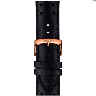 ΡΟΛΟΙ TISSOT T1064173603100 TISSOT Chemin V8 Rose Gold Black Leather Strap