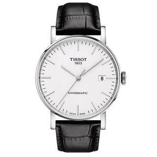 ΡΟΛΟΙ TISSOT T1094071603100 TISSOT T-Classic Everytime Swissmatic Black Leather Strap