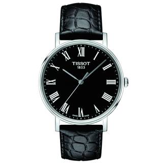 ΡΟΛΟΙ TISSOT  T1094101605300  TISSOT T-Classic Everytime Black Leather Strap