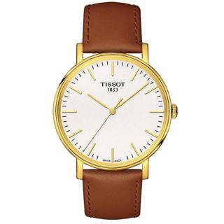 ΡΟΛΟΙ TISSOT T1094103603100  TISSOT T-Classic Everytime Gent Brown Leather Strap