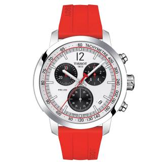 ΡΟΛΟΙ TISSOT  T1144171703702  TISSOT PRC 200  Red Silicon Strap