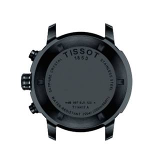 ΡΟΛΟΙ TISSOT T1144173305700 TISSOT PRC 200  Chronograph Black Stainless Steel Bracelet