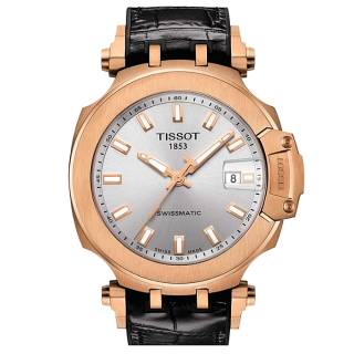 ΡΟΛΟΙ TISSOT T1154073703100 TISSOT T-Sport T-Race Automatic Black Combined Materials Strap