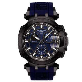 ΡΟΛΟΙ TISSOT  T1154173704100 TISSOT T-Race Chronograph Blue Combined Materials Strap