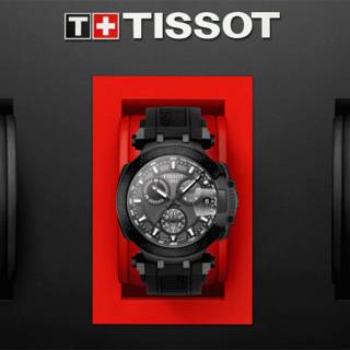 ΡΟΛΟΙ TISSOT T1154173706103 TISSOT T-Sport T-Race Chronograph Black Silicone Strap