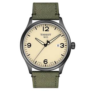 ΡΟΛΟΙ TISSOT T1164103726700 TISSOT T-Sport Gent XL Khaki Combined Materials Strap