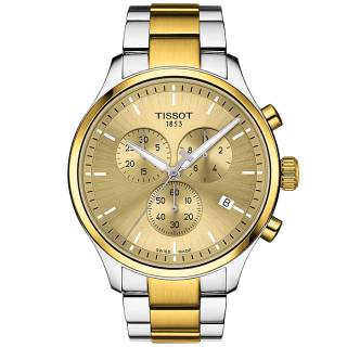 ΡΟΛΟΙ TISSOT T1166172202100 TISSOT CHRONO XL Classic Two Tone Stainless Steel Bracelet