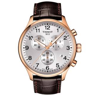 ΡΟΛΟΙ TISSOT T1166173603700 TISSOT CHRONO XL Classic Brown Leather Strap