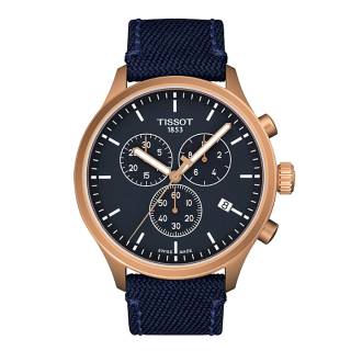 ΡΟΛΟΙ TISSOT T1166173704100 TISSOT T-Sport Chrono XL Chronograph Blue Fabric Strap