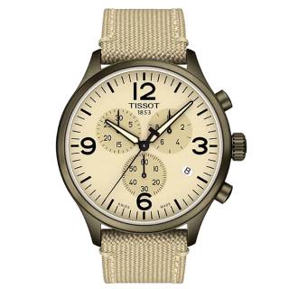 ΡΟΛΟΙ TISSOT  T1166173726701 TISSOT T-Sport Chrono XL Beige Fabric Strap