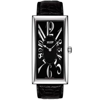 ΡΟΛΟΙ TISSOT  T1175091605200 TISSOT Heritage Banana Centenary Edition Black Leather Strap