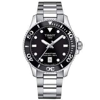 ΡΟΛΟΙ TISSOT  T1202101105100 TISSOT T-Sport Seastar 1000 36 MM Silver Stainless Steel Bracelet