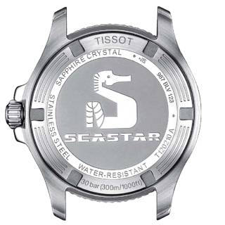 ΡΟΛΟΙ TISSOT  T1202101711600 TISSOT T-Sport Seastar 1000 Diamonds White Silicone Strap