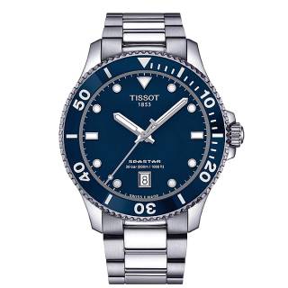 ΡΟΛΟΙ TISSOT  T1204101104100 TISSOT T-Sport Seastar 1000 40 MM Silver Stainless Steel Bracelet