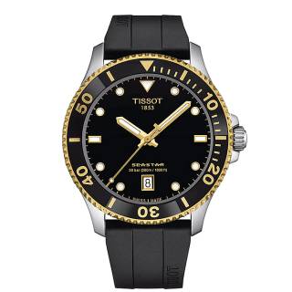 ΡΟΛΟΙ TISSOT   T1204102705100 TISSOT T-Sport Seastar 1000 40 MM Black Rubber Strap