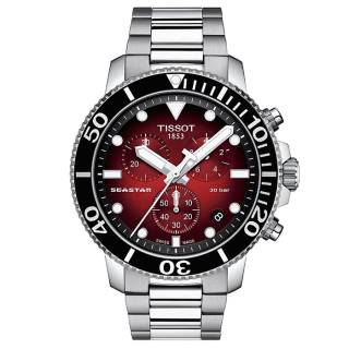 ΡΟΛΟΙ TISSOT  T1204171142100 TISSOT T-Sport Seastar 1000 Chronograph Silver Stainless Steel Bracelet