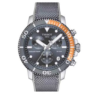 ΡΟΛΟΙ TISSOT  T1204171708101 TISSOT T-Sport Seastar 1000 Chronograph Grey Fabric Strap