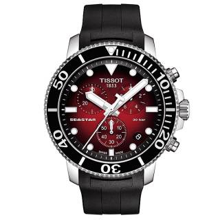 ΡΟΛΟΙ TISSOT T1204171742100 TISSOT T-Sport Seastar 1000 Chronograph Black Rubber Strap