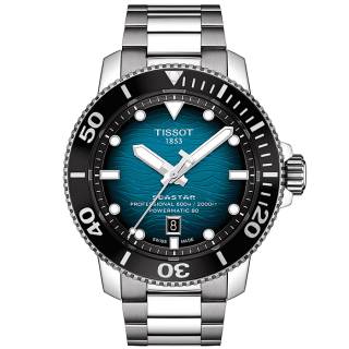 ΡΟΛΟΙ TISSOT  T1206071104100 Seastar 2000 Professional Powermatic 80 Stainless Steel Bracelet