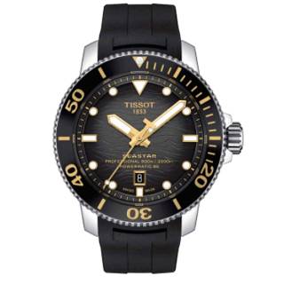 ΡΟΛΟΙ TISSOT  T1206071744101 TISSOT Seastar 2000 Professional Powermatic 80 Automatic Black Rubber Strap