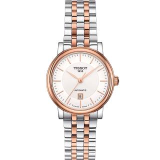 ΡΟΛΟΙ TISSOT T1222072203101 TISSOT T-Classic Automatic Two Tone Stainless Steel Bracelet