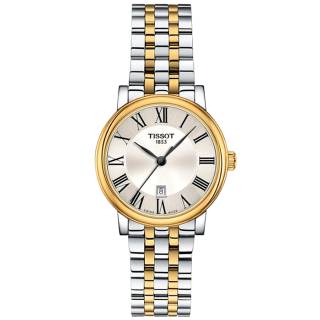 ΡΟΛΟΙ TISSOT T1222102203300 TISSOT T-Classic Carson Premium Lady Two Tone Stainless Steel Bracelet