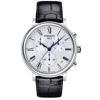 ΡΟΛΟΙ TISSOT  T1224171603300 TISSOT Chrono Carson Premium Black Leather Strap