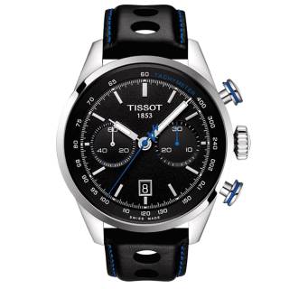 ΡΟΛΟΙ TISSOT T1234271605100 TISSOT Alpine On Board Automatic Chronograph Black Leather Strap