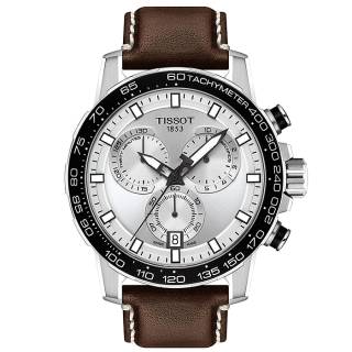 ΡΟΛΟΙ TISSOT T1256171603100 TISSOT Supersport Chronograph  Brown Leather Strap