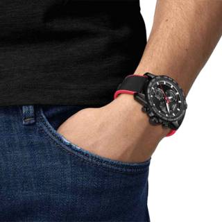 ΡΟΛΟΙ TISSOT  T1256173705100  TISSOT Supersport Chrono Giro D'Italia Black Combined Material Strap Special Edition