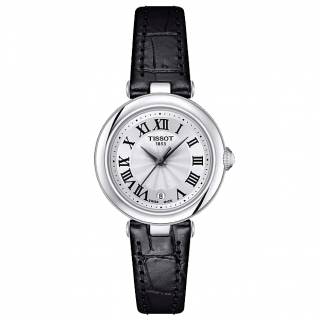 ΡΟΛΟΙ TISSOT  T1260101601300 TISSOT T-Lady Bellissima Black Leather Strap