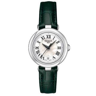 ΡΟΛΟΙ TISSOT  T1260101611302 TISSOT T-Lady Bellissima Green Leather Strap