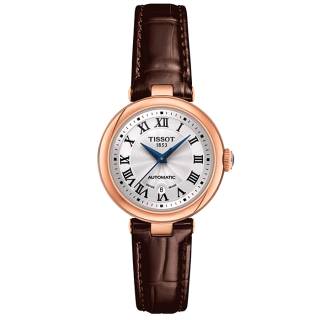 ΡΟΛΟΙ TISSOT  T1262073601300 TISSOT T-Lady Bellissima Automatic Brown Leather Strap