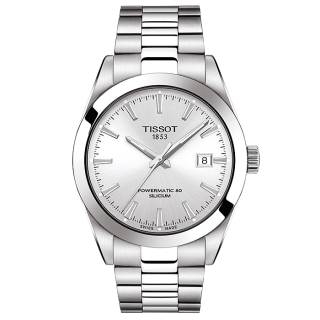 ΡΟΛΟΙ TISSOT  T1274071103100 TISSOT T-Classic Gentleman Silicium Powermatic 80 Stainless Steel Bracelet