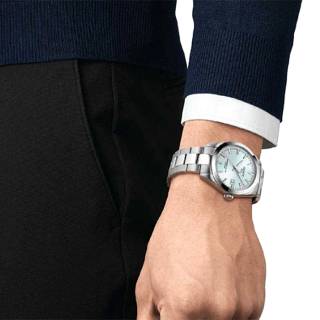 ΡΟΛΟΙ TISSOT  T1274071135100 TISSOT T-Classic Gentleman Powermatic 80 Automatic Silver Stainless Steel Bracelet