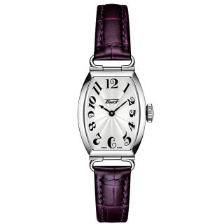 ΡΟΛΟΙ TISSOT T1281091603200 TISSOT Heritage Porto Small Lady Purple Leather Strap