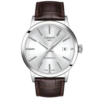 ΡΟΛΟΙ TISSOT T1294071603100 TISSOT Classic Dream Swissmatic Brown Leather Strap