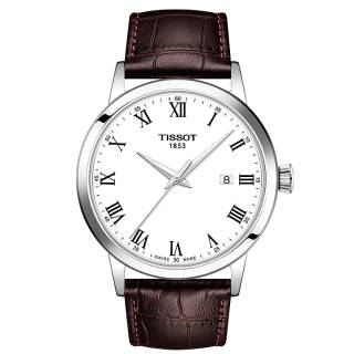 ΡΟΛΟΙ TISSOT T1294101601300 TISSOT Classic Dream Brown Leather Strap