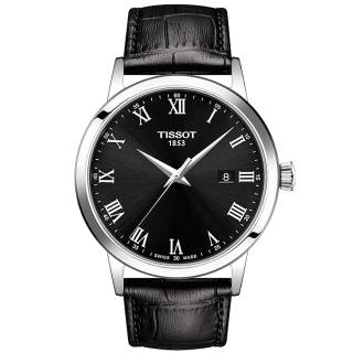 ΡΟΛΟΙ TISSOT T1294101605300 TISSOT Classic Dream Black Leather Strap