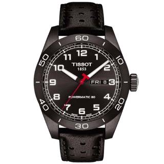 ΡΟΛΟΙ TISSOT   T1314303605200 TISSOT  PRS 516 Powermatic 80  Black Leather Strap