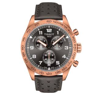 ΡΟΛΟΙ TISSOT  T1316173608200 TISSOT T-Sport PRS 516 Chronograph Brown Leather Strap