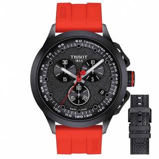 ΡΟΛΟΙ TISSOT  T1354173705104 TISSOT T-Sport T-Race Cycling LA VUELTA Chronograph Red Silicone Strap Gift Set